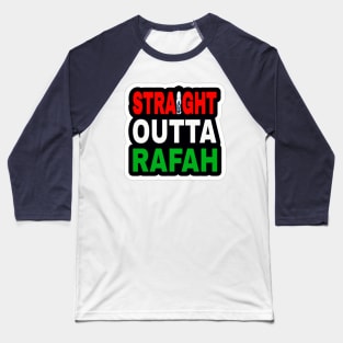Straight Outta Rafah - Sticker - Back Baseball T-Shirt